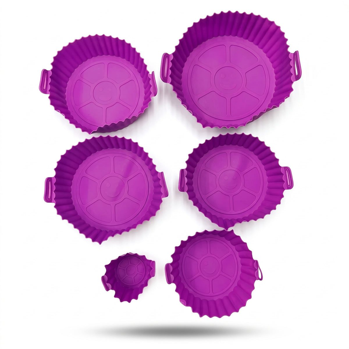 Kit Forma de Silicone para Airfryer, 6 Peças, foto 1
